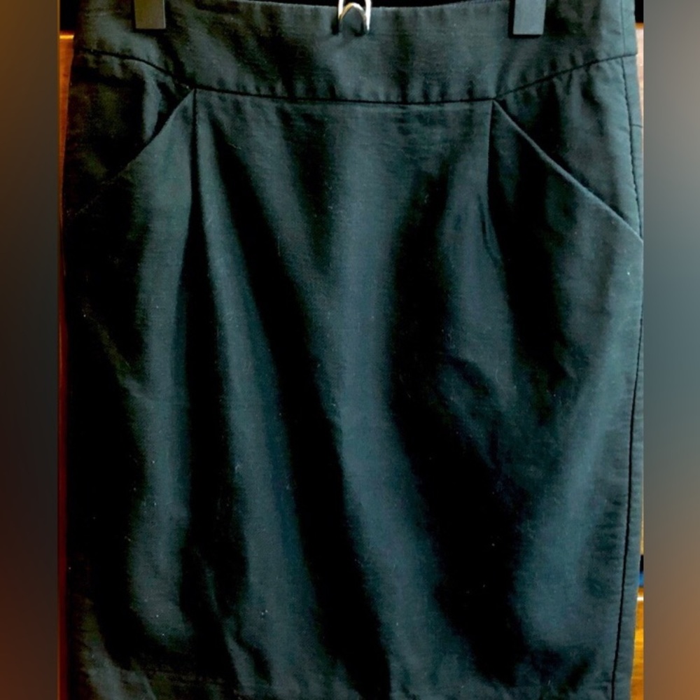 J. Crew Black Midi Pencil Skirt for Work